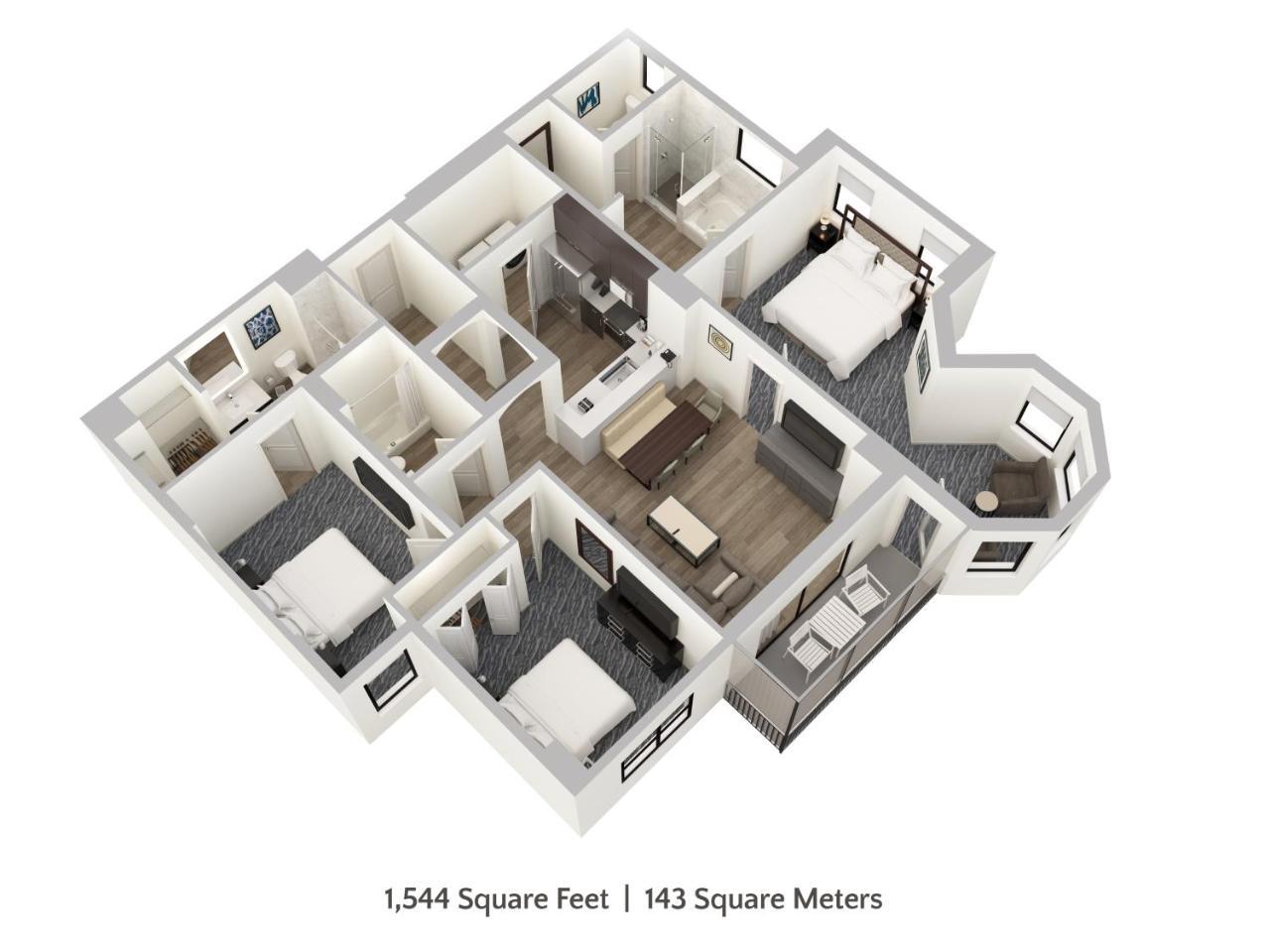 Three-Bedroom Three Bath Condo (Free Water Park Access),930549235:JPEG